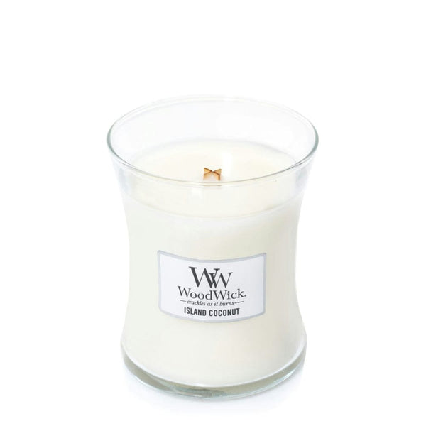 WoodWick Island Coconut Medium Jar Candle