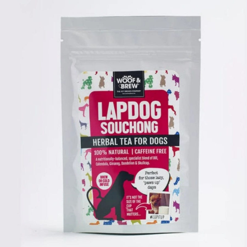 WOOF & BREW Lapdog Souchong Tea for Dogs Daily Pet Treat - 7 Bag Tin