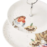 Royal Worcester Wrendale Designs Robin & Bunny Cake Stand