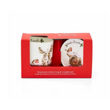 Wrendale Desgins 'Winter Friends' Donkey & Robin Mug And Coaster Set