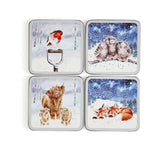 Wrendale Design Winter Skies Coasters Set Of 4