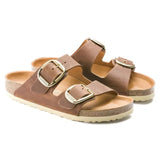 Birkenstock Arizona Big Buckle Oiled Leather 'REGULAR' In Cognac