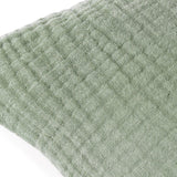 Yard Lark Muslin Crinkle Cotton Cushion Eucalyptus