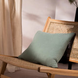 Yard Lark Muslin Crinkle Cotton Cushion Eucalyptus