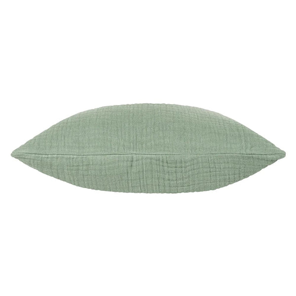 Yard Lark Muslin Crinkle Cotton Cushion Eucalyptus