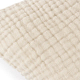 Yard Lark Muslin Crinkle Cotton Cushion Natural
