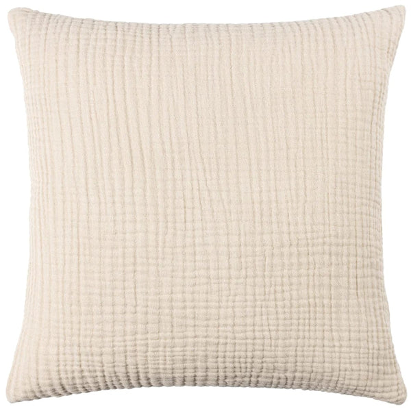 Yard Lark Muslin Crinkle Cotton Cushion Natural