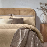 Yard Chunky Waffle Duvet Cover Set in Linen