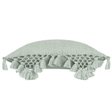 Yard Anko Macrame Tassel Trim Cushion Eucalyptus