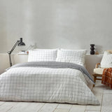 Yard Howarth Check Duvet Cover Set White/Black