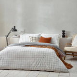Yard Howarth Check Duvet Cover Set White/Black