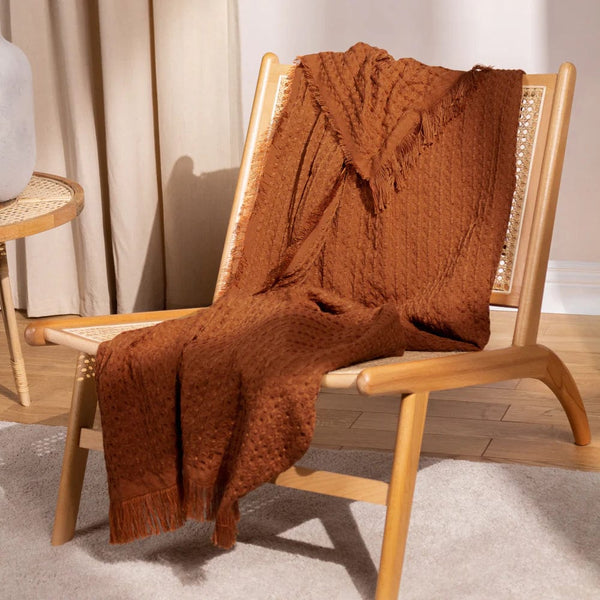 Yard Abel Waffle Throw Pecan 130x180cm