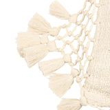 Yard Anko Macrame Tassel Trim Cushion Oatmeal
