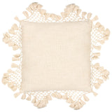 Yard Anko Macrame Tassel Trim Cushion Oatmeal