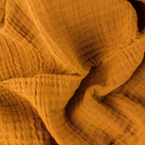 Yard Lark Crinkle Cotton Throw in Cumin 240x260cm