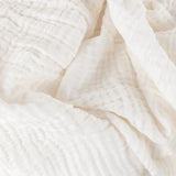 Yard Lark Crinkle Cotton Throw in White 130x180cm