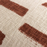 Yard Terra New Printed Slub Cotton Cushion Pecan 40x60cm