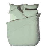 Yard Waffle Textured 100% Cotton Duvet Cover Set Seafoam
