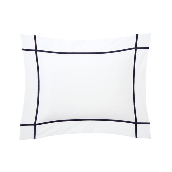 Yves Delorme Athena Pillowcase Marine Boudoir 30X40