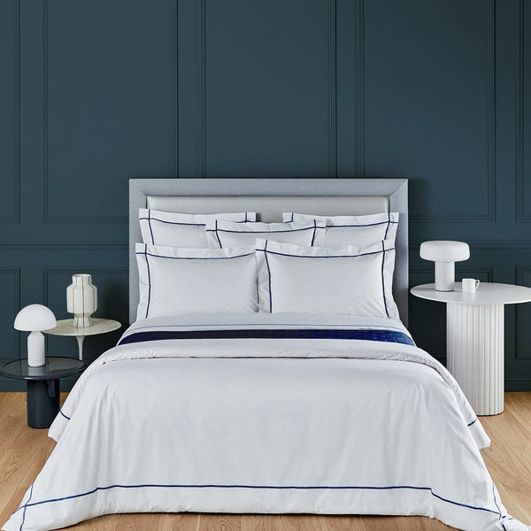 Yves Delorme Athena Pillowcase Marine Boudoir 30X40
