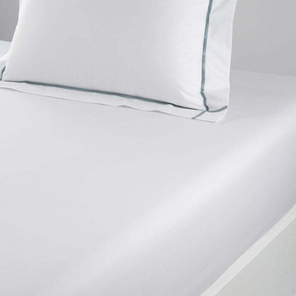 Yves Delorme Roma Blanc Fitted Sheet