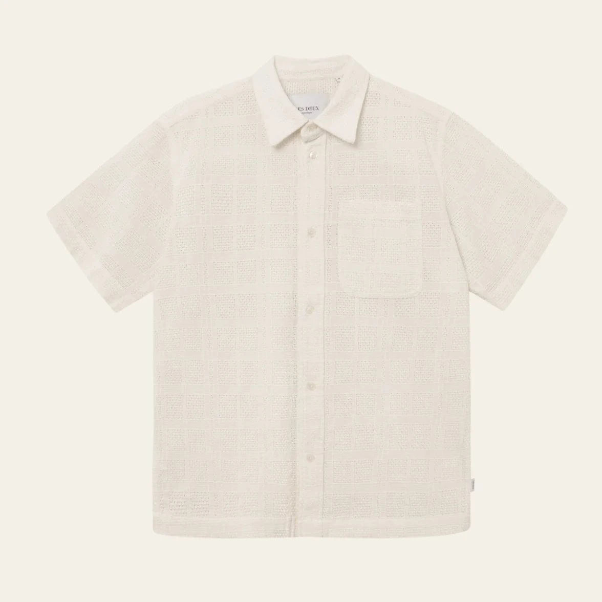 Les Deux Charlie SS Shirt in Light Ivory